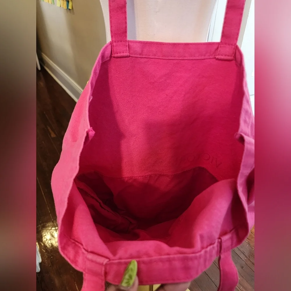 Victoria's Secret Pink and Red Colorblock Tote